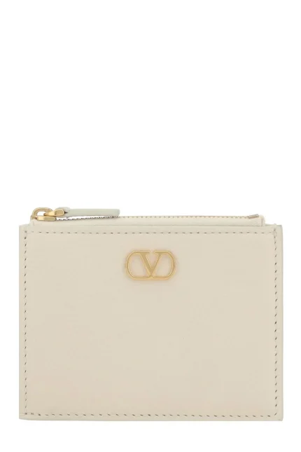 Valentino VLogo Signature Zip-Up Card Case
