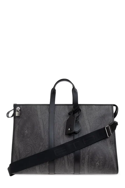 Etro Large Paisley-Print Strapped Travel Bag