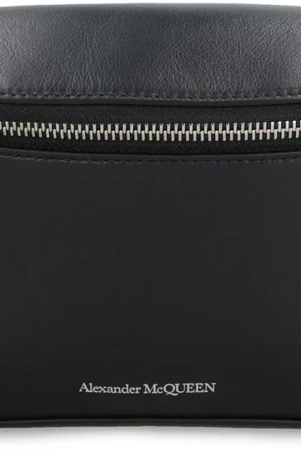 Alexander McQueen Logo Printed Biker Belt Bag