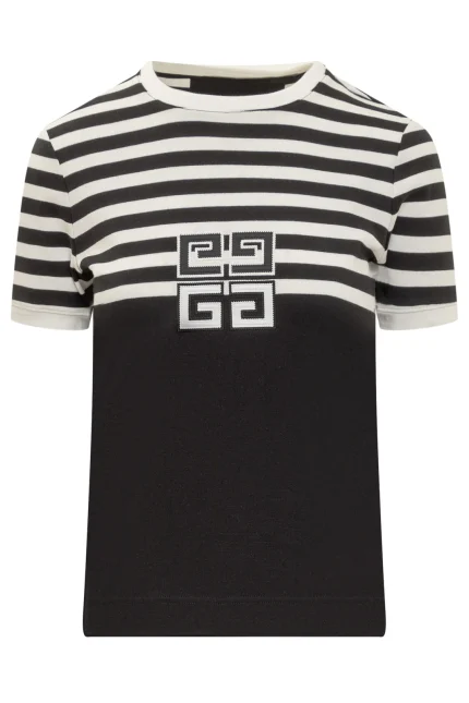 Givenchy 4G Motif Striped T-Shirt