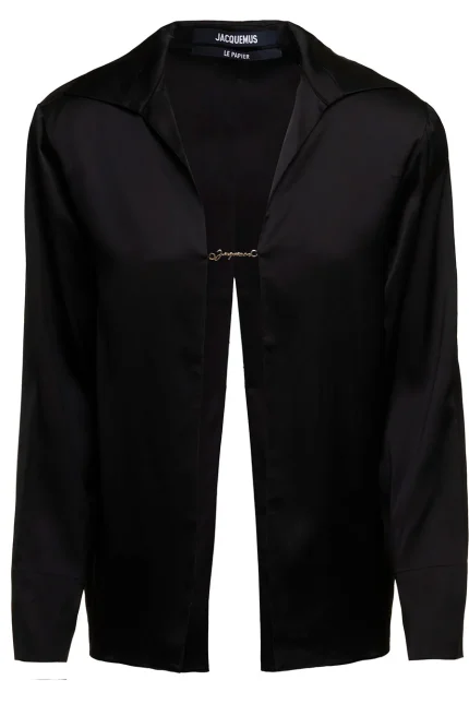 Jacquemus Logo Plaque Long Sleeved Shirt