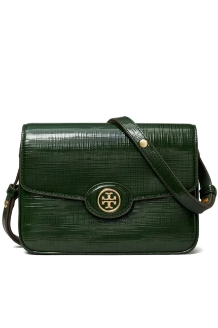 Tory Burch Robinson Crosshatched Convertible Shoulder Bag