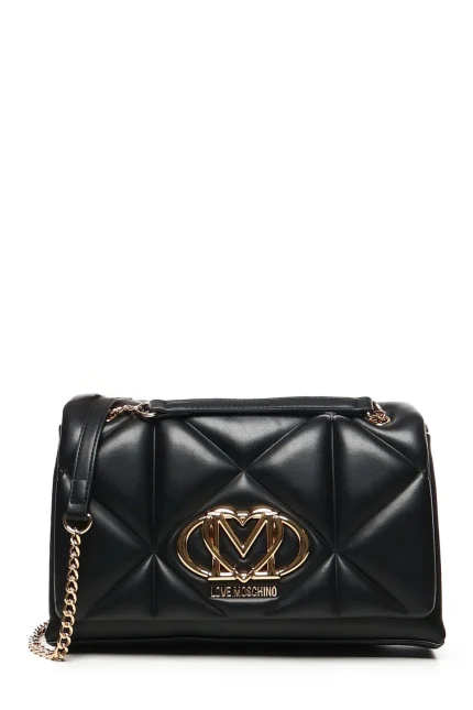 Love Moschino Embossed Quilted Shoulder Bag