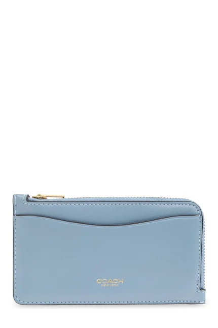 Coach Logo Printed Zip-Up Wallet