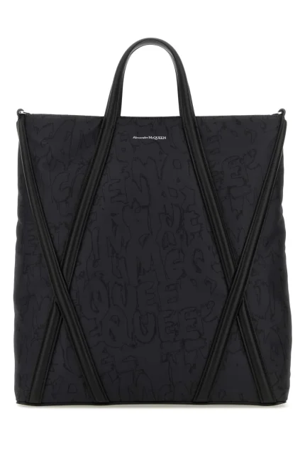 Alexander McQueen Logo Detailed Top Handle Bag