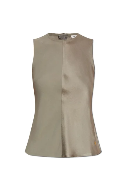 AMI Paris Crewneck Sleeveless Top