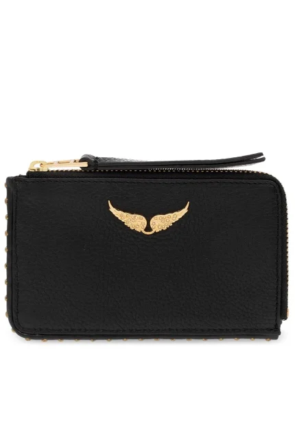 Zadig & Voltaire Logo Plaque Zipped Card Case