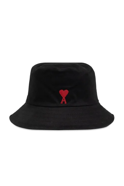 AMI Paris Ami de Coeur Embroidered Bucket Hat