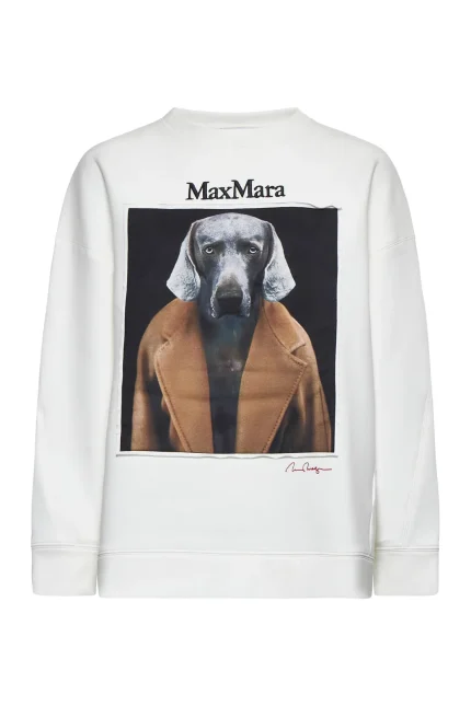 Max Mara Logo Embroidered Crewneck Sweatshirt