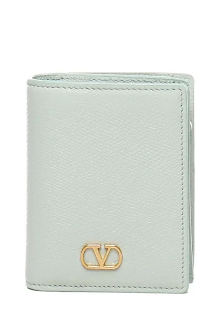 Valentino VLogo Plaque Bi-Fold Wallet