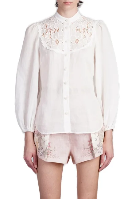 Zimmermann Embroidered Yoke Blouse