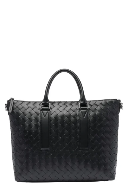 Bottega Veneta Intrecciato Zipped Briefcase