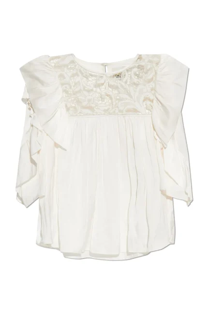 Isabel Marant Syrane Cut-Out Detailed Top