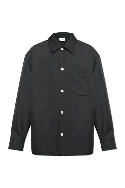 Courrèges Retro Twill Oversized Shirt