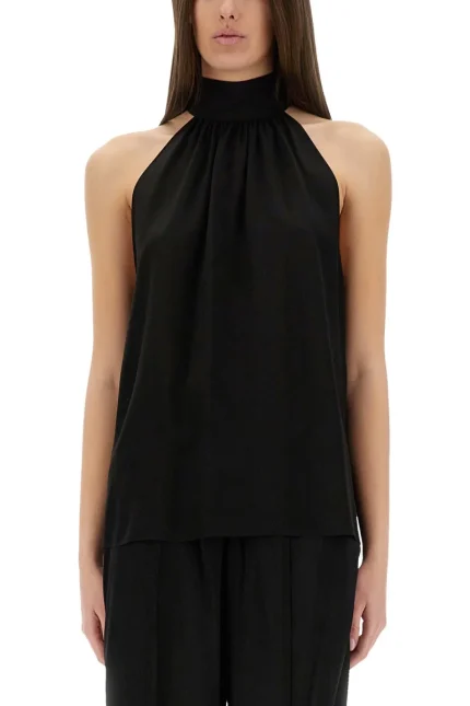 Tom Ford Sleeveless Lavalliere Blouse