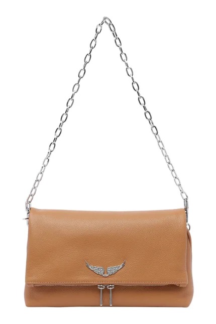 Zadig & Voltaire Rocky Embellished Logo Shoulder Bag