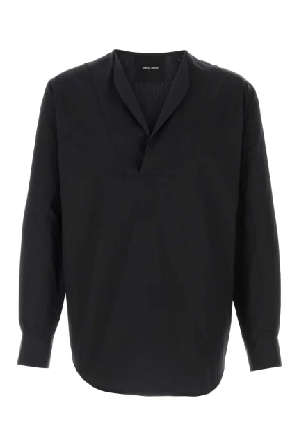 Giorgio Armani V-Neck Long-Sleeved Shirt