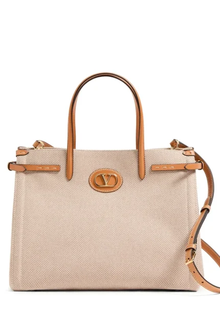 Valentino VLogo Plaque Top Handle Bag