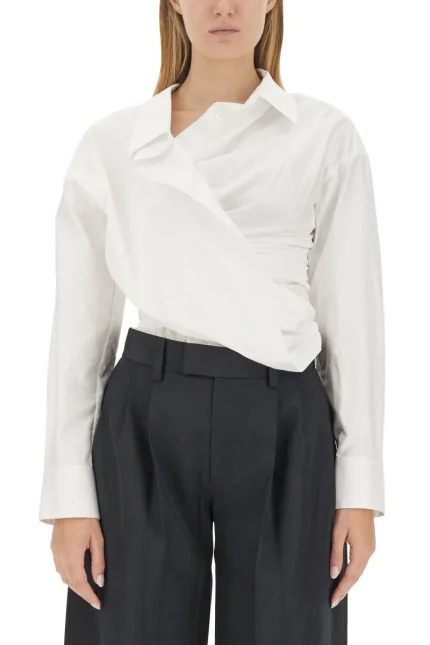 Alexander Wang Wrap Long-Sleeved Shirt