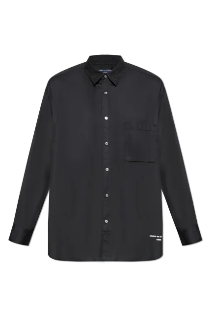 Comme des Garçons Homme Logo Embroidered Oversized Shirt