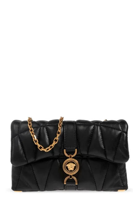 Versace Kleio Quilted Mini Crossbody Bag