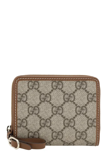 Gucci GG Emblem Zip Mini Wallet