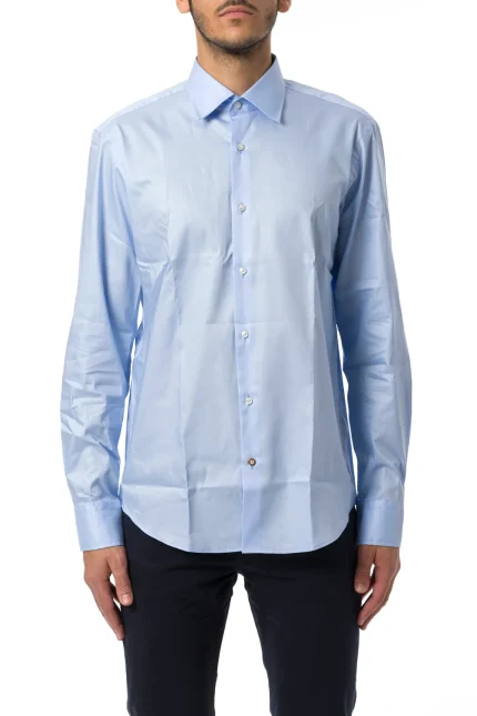 Boss Hugo Boss Long-Sleeved Curved Hem Shirt
