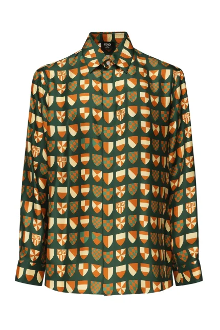 Fendi Graphic Printed Long Sleeved Shirt