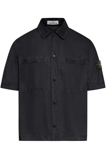 Stone Island Compass Patch Short Sleeved Shirt