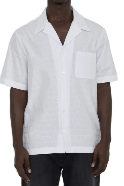 Valentino Toile Iconographe Straight Hem Shirt