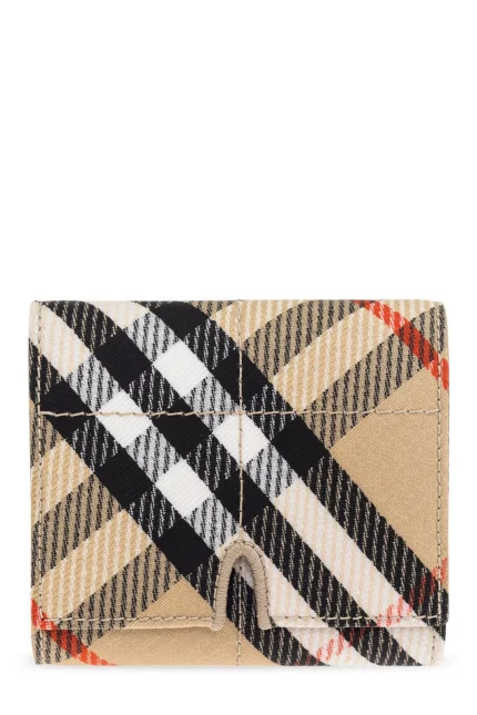 Burberry Vintage Check-Printed Snip Folded Wallet