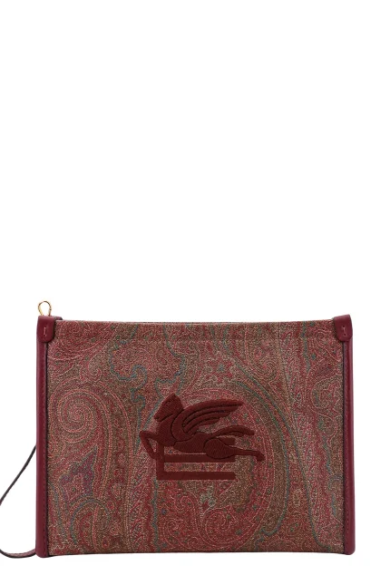 Etro Paisley Jacquard Zipped Clutch Bag