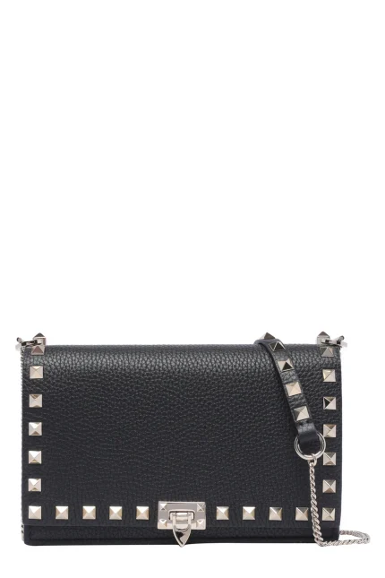 Valentino Garavani Rockstud Foldover Top Crossbody Bag