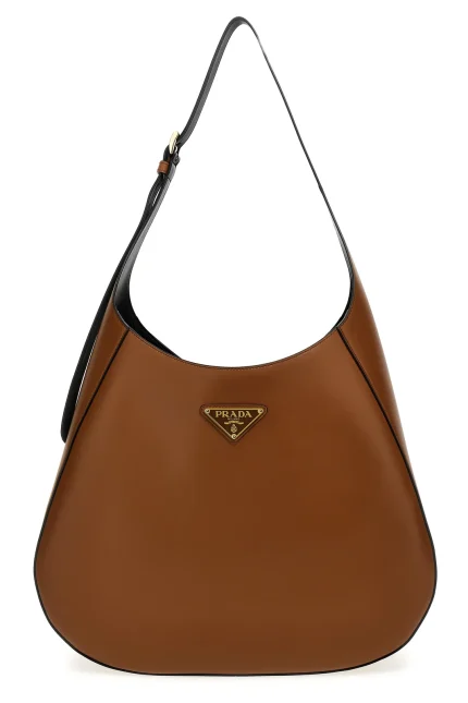 Prada Logo-Plaque Shoulder Bag