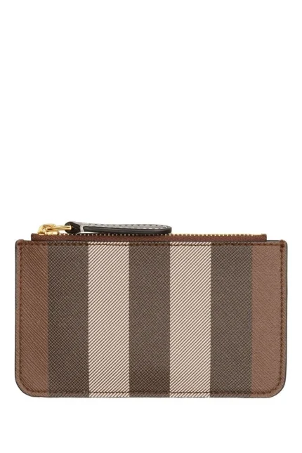 Burberry Striped Zipped Wallet