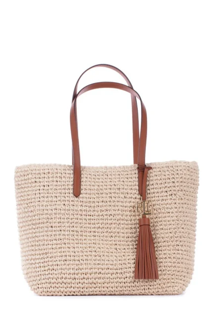 Polo Ralph Lauren Woven Logo Plaque Tote Bag
