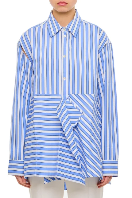 JW Anderson Peplum Drape Shirt