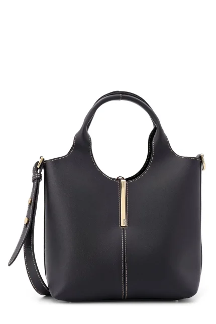 Tod's Logo Engraved Mini Shopping Bag