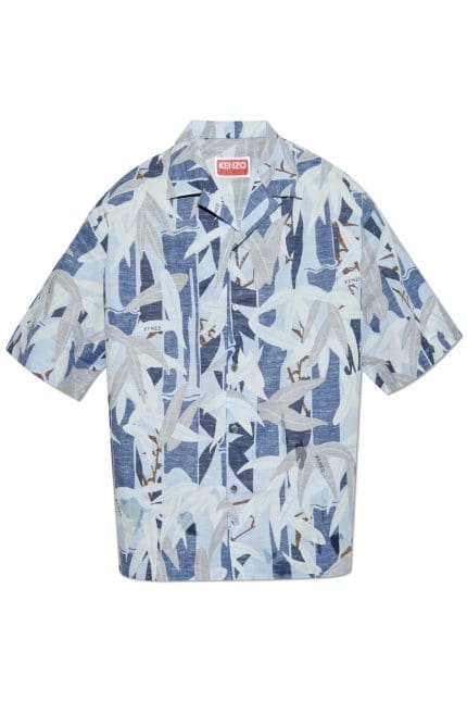 Kenzo Chiku-Rin Camo Hawaiian Short Sleeved Shirt