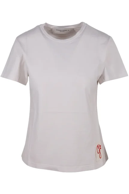 Golden Goose Deluxe Brand Logo Patch Crewneck T-Shirt
