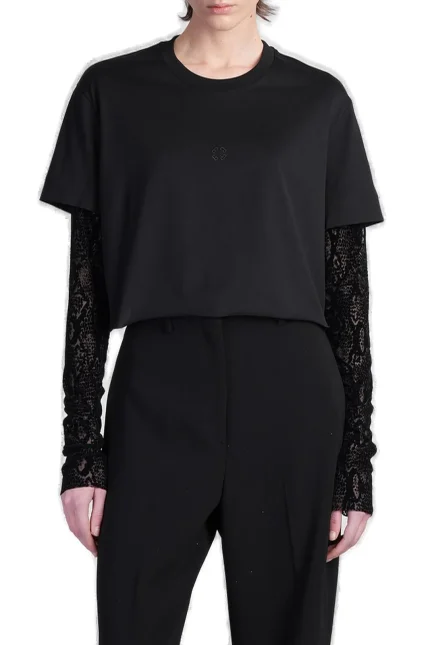 Givenchy 4G Pattern Doubled-Sleeved T-Shirt