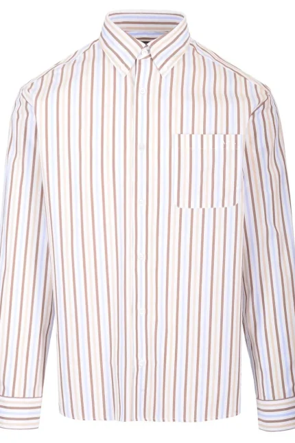 A.P.C. Long-Sleeved Pintriped Shirt