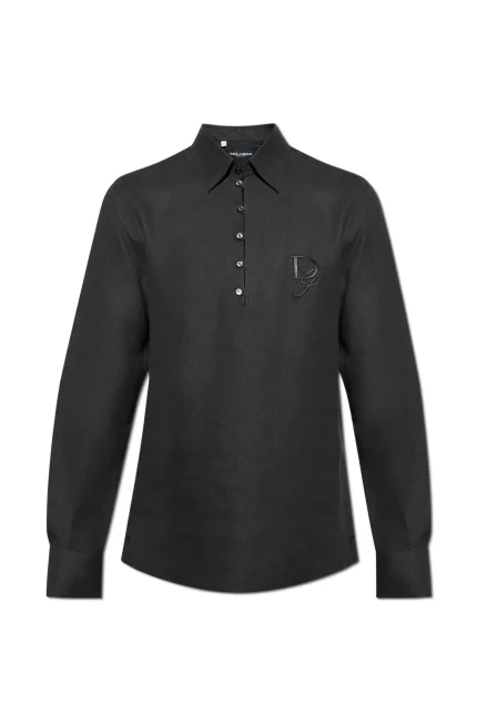 Dolce & Gabbana Logo Embroidered Shirt