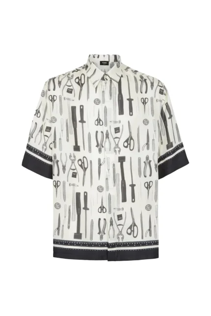 Fendi All-Over Graphic Printed Short-Sleeved Shirt