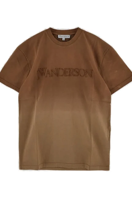 JW Anderson Tie-Dyed Logo Embroidered T-Shirt
