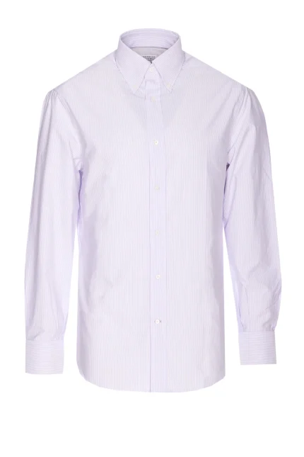 Brunello Cucinelli Striped Long-Sleeved Shirt