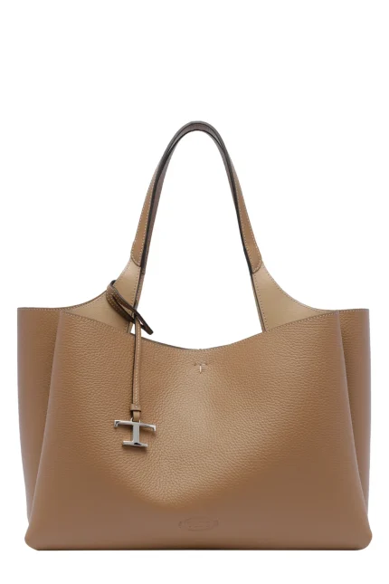 Tod's T Timeless Logo Plaque Medium Tote Bag
