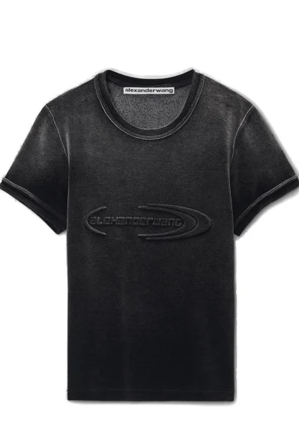 Alexander Wang Logo Detailed Crewneck T-Shirt