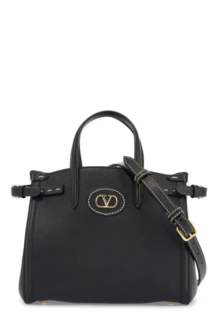 Valentino Antibes VLogo Plaque Small Top Handle Bag