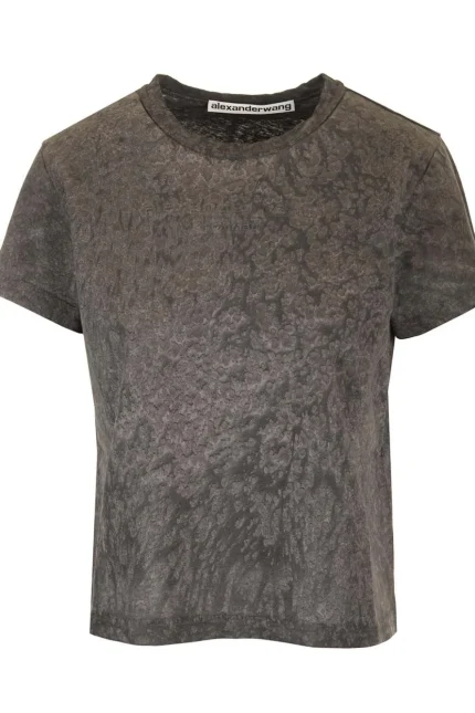 Alexander Wang Splatter-Wash Crewneck T-Shirt